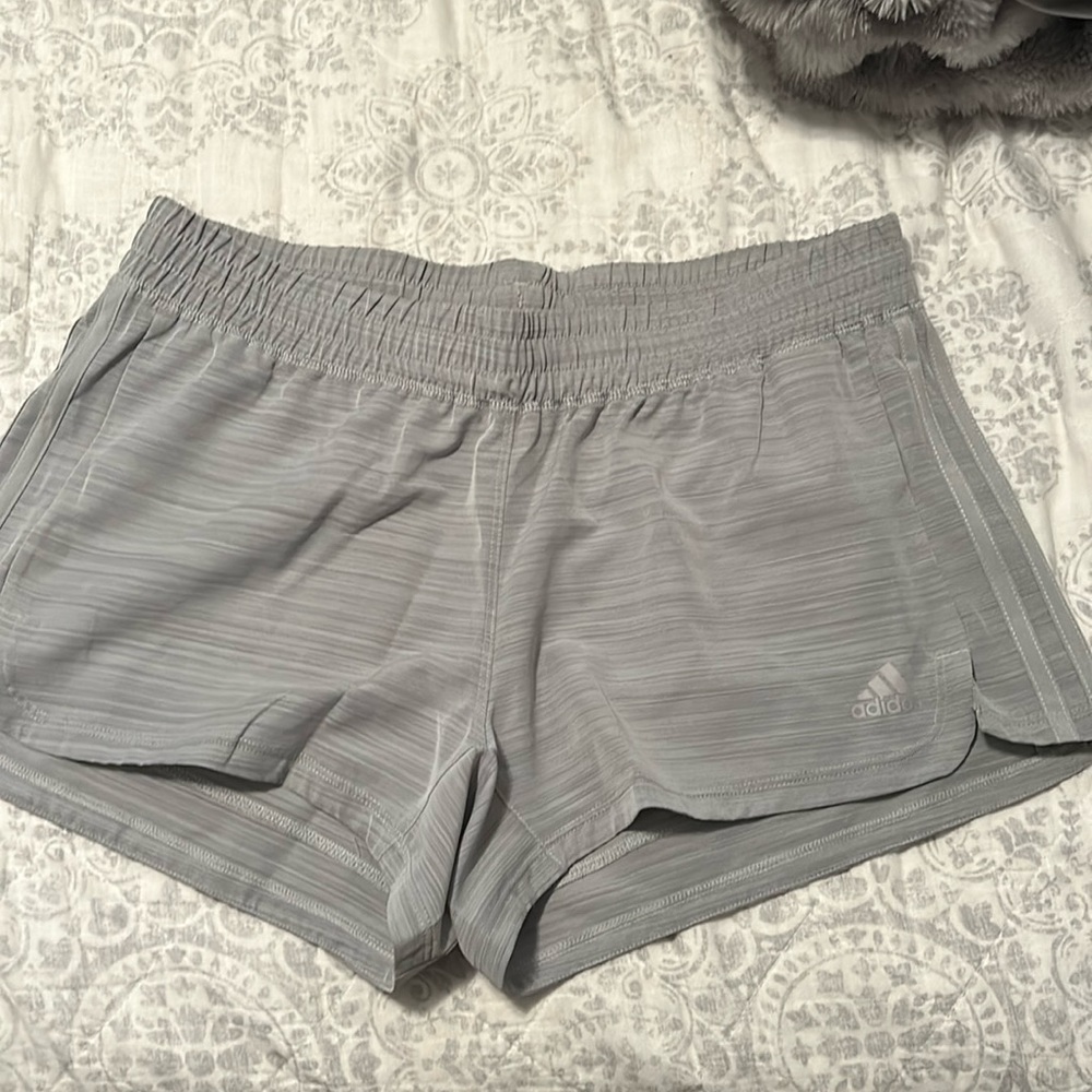 Gray athletic shorts